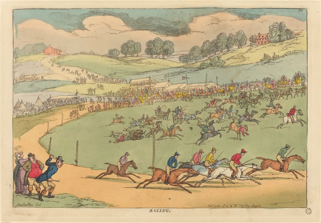 Racing by Thomas Rowlandson