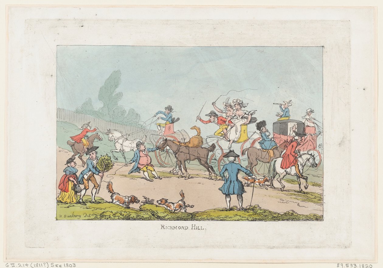 Richmond Hill by Thomas Rowlandson