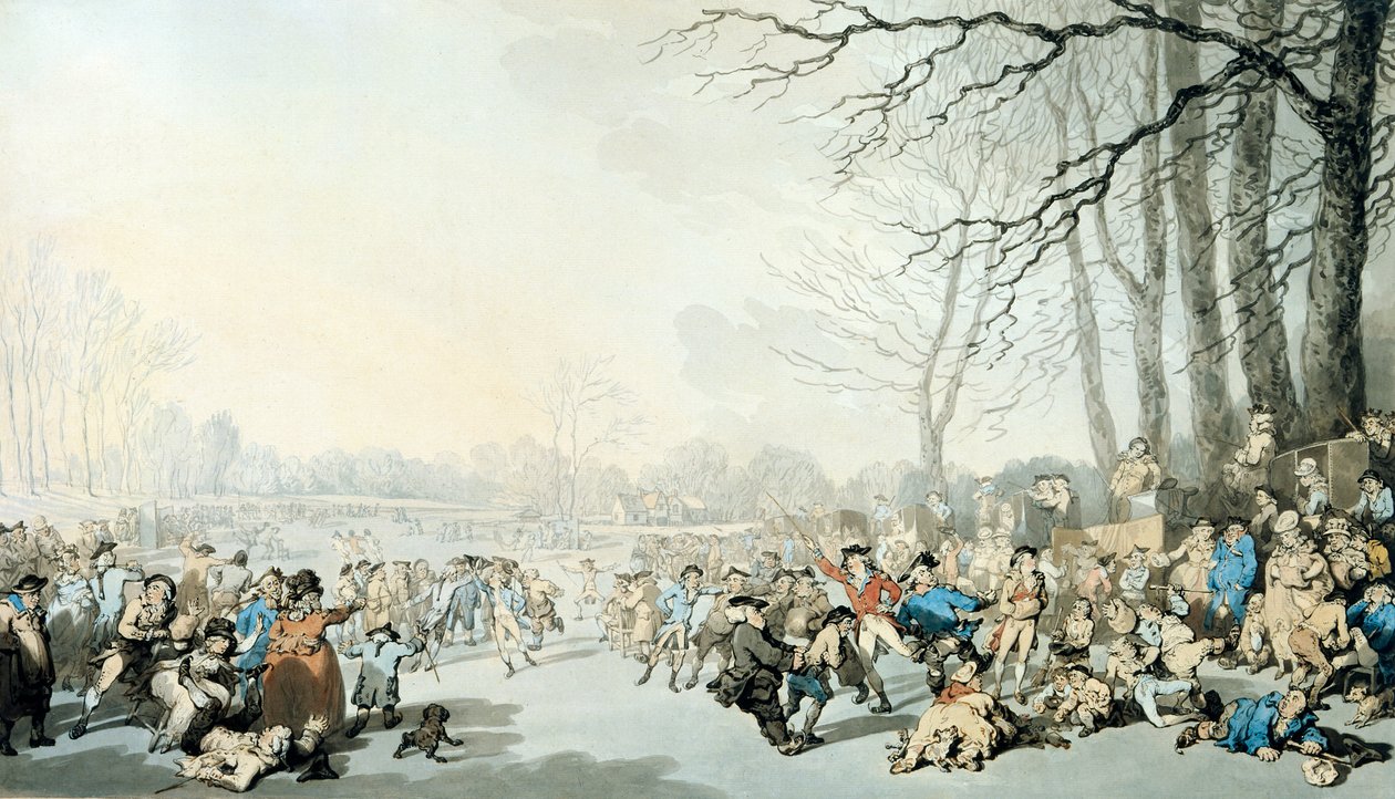 Skaters on the Serpentine by Thomas Rowlandson