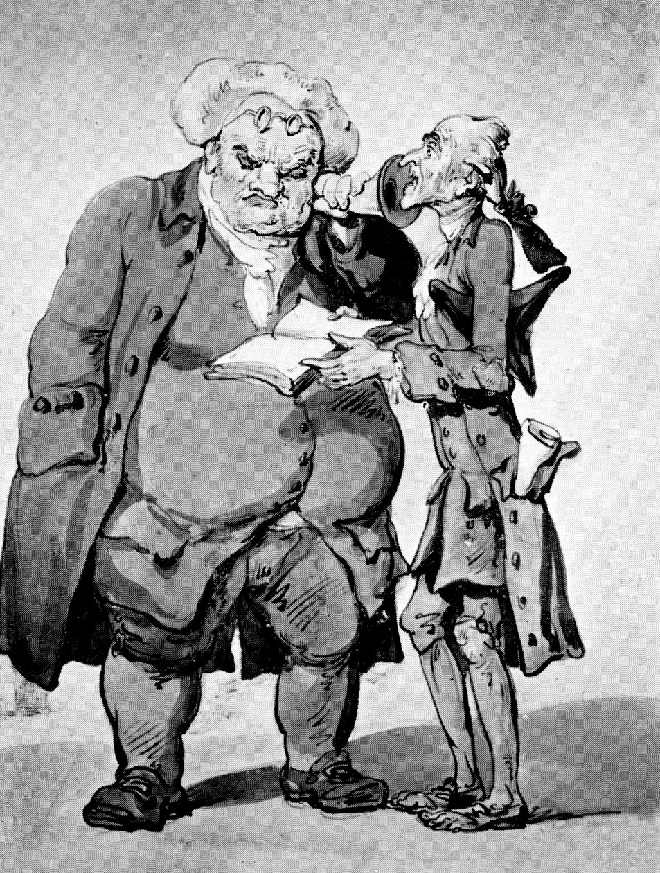 Starving Poet and Publisher by Thomas Rowlandson