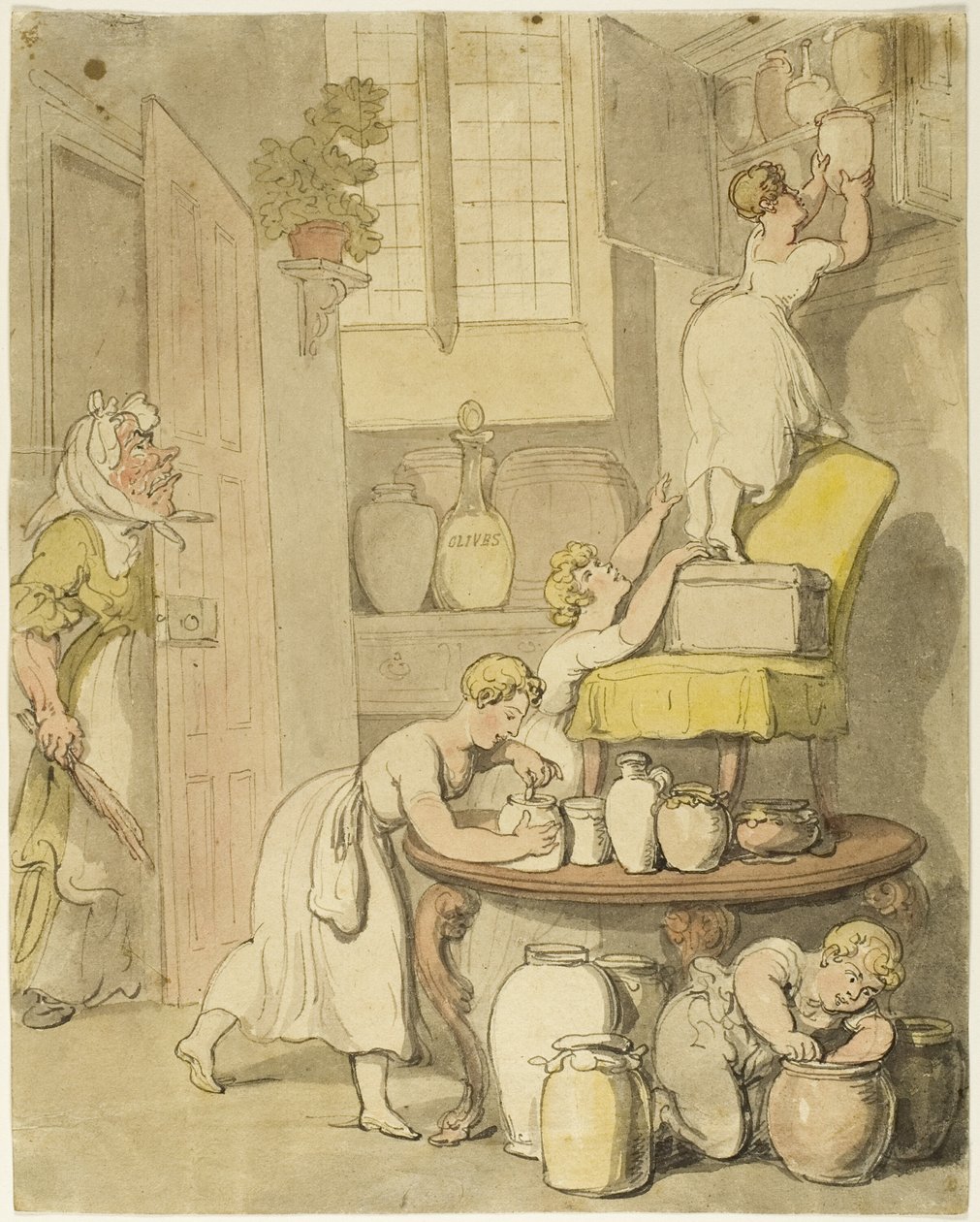 Stealing the Preserves by Thomas Rowlandson