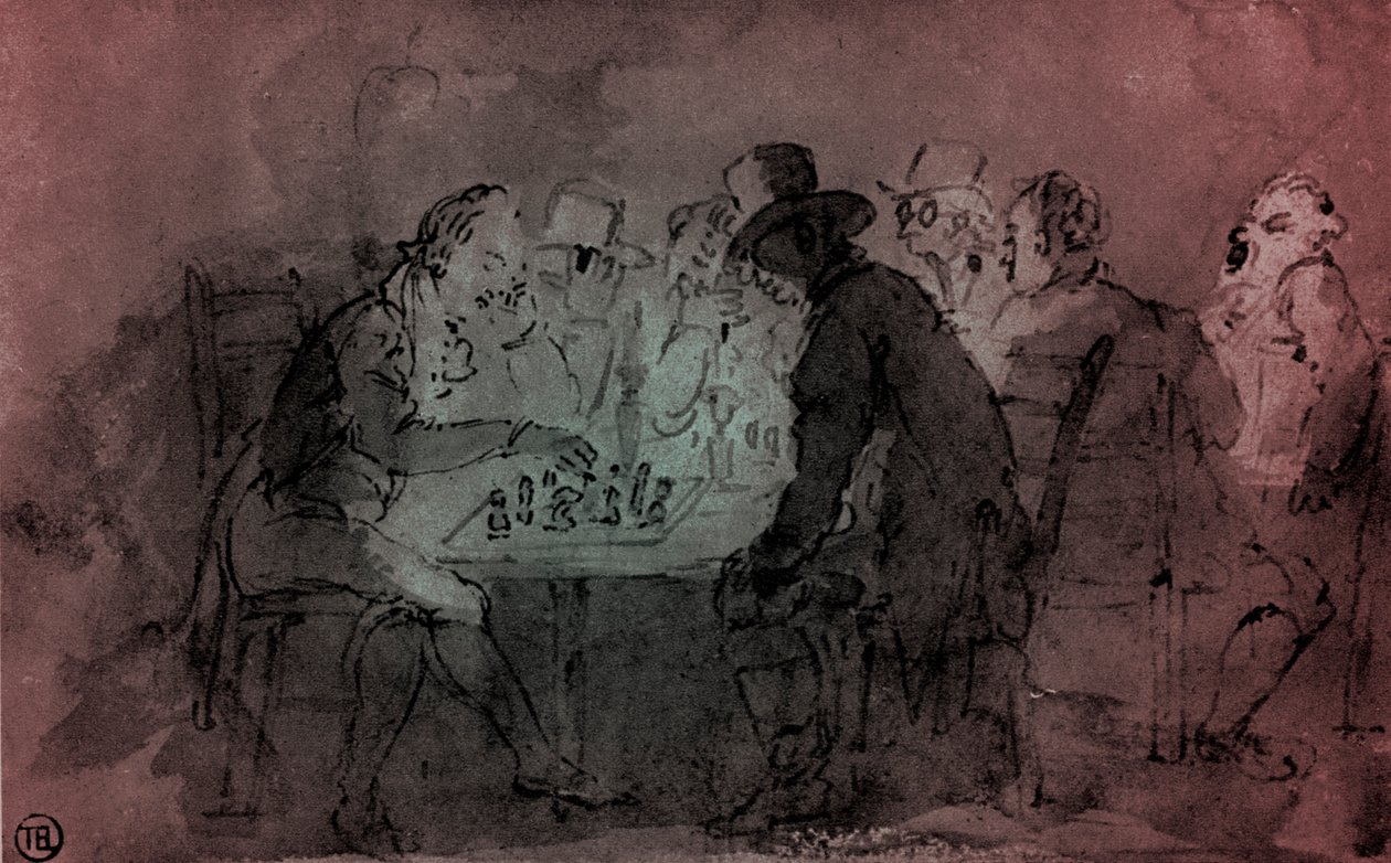 The Chess Players by Thomas Rowlandson
