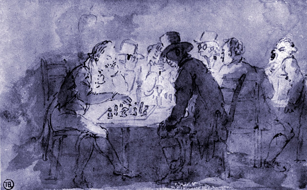 The Chess Players by Thomas Rowlandson