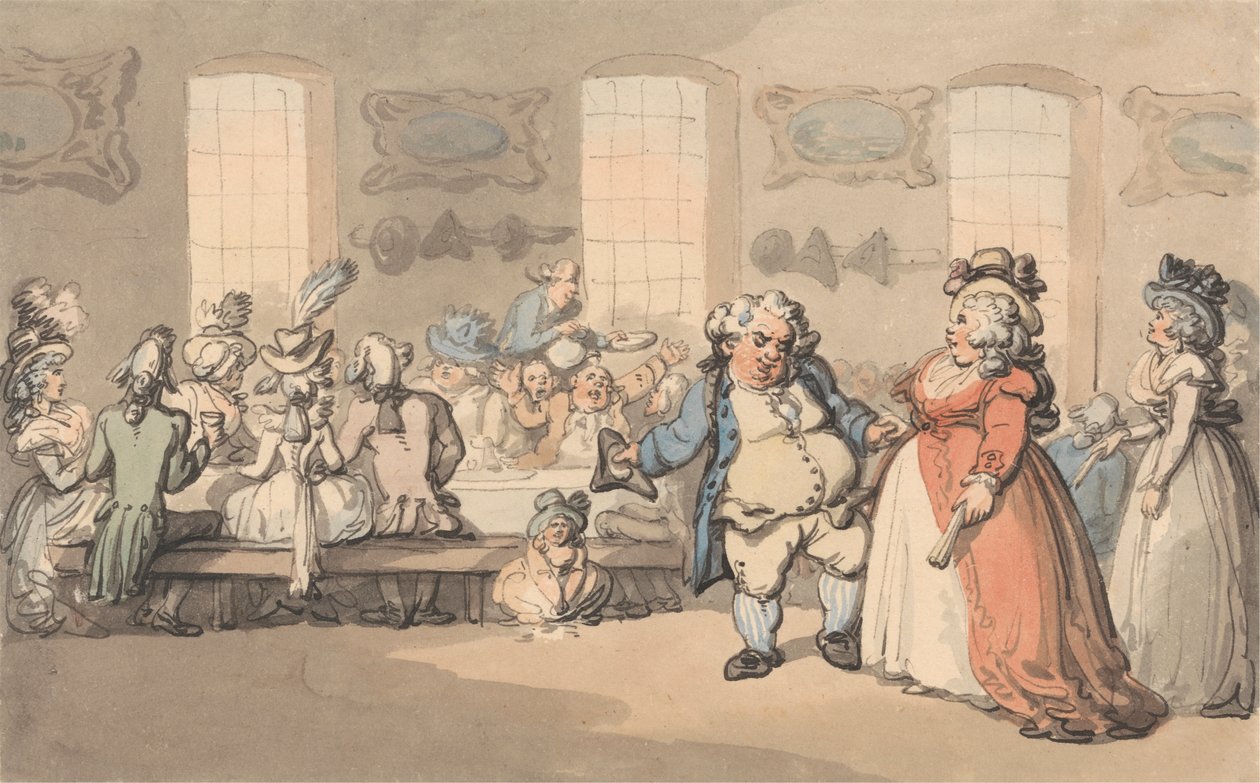 The Comforts of Bath: The Breakfast by Thomas Rowlandson