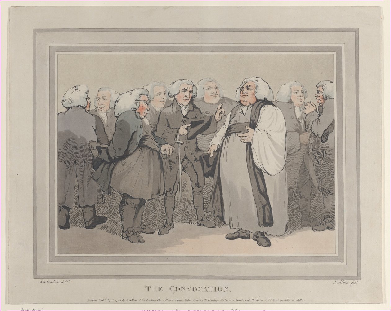 The Convocation by Thomas Rowlandson
