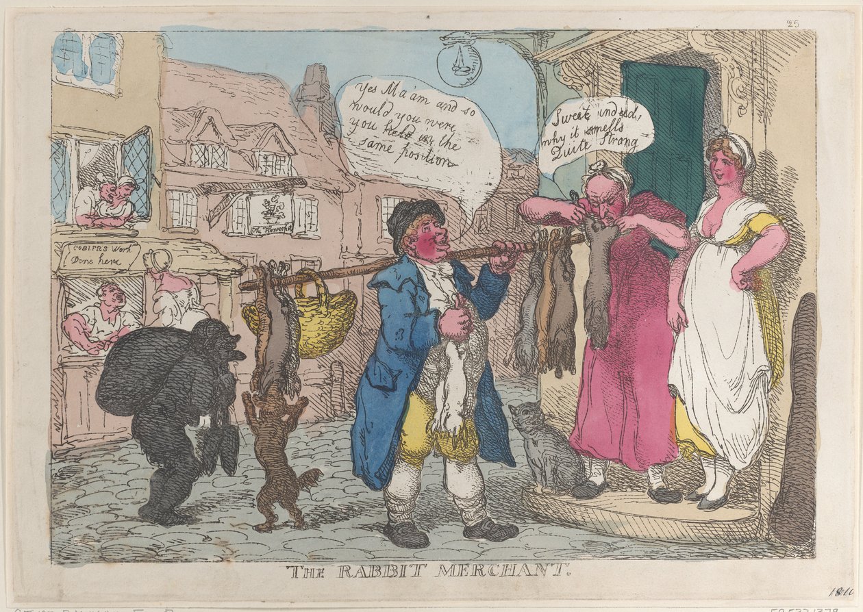 The Rabbit Merchant by Thomas Rowlandson