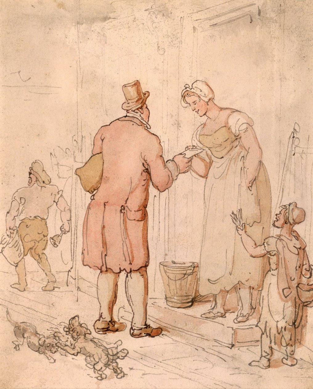 The postman by Thomas Rowlandson