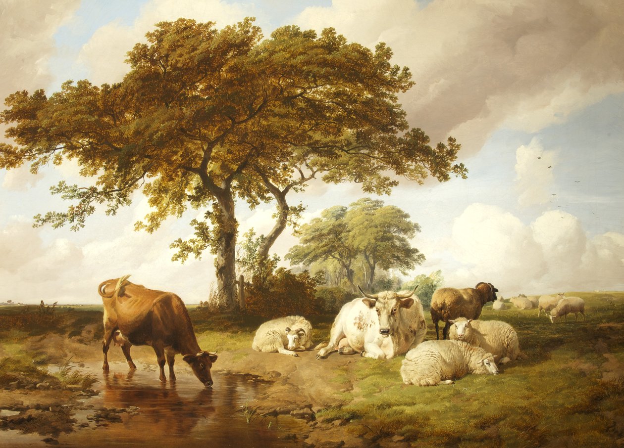 Repose in the Meadows by Thomas Sidney Cooper
