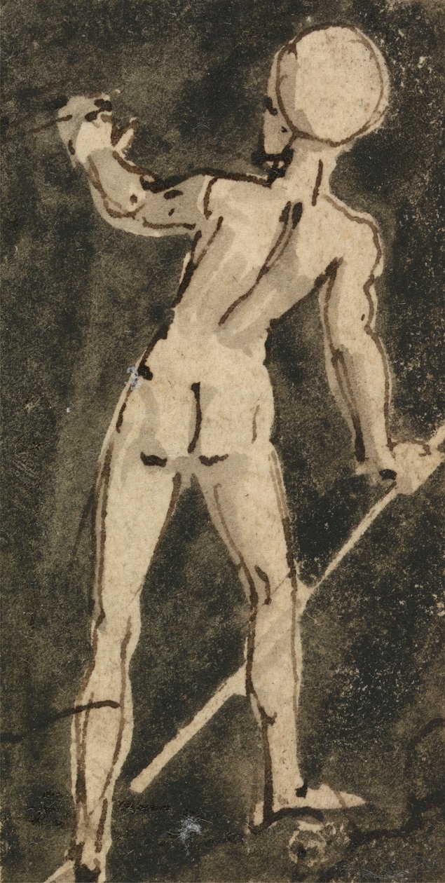 Back of Naked Figure by Thomas Stothard