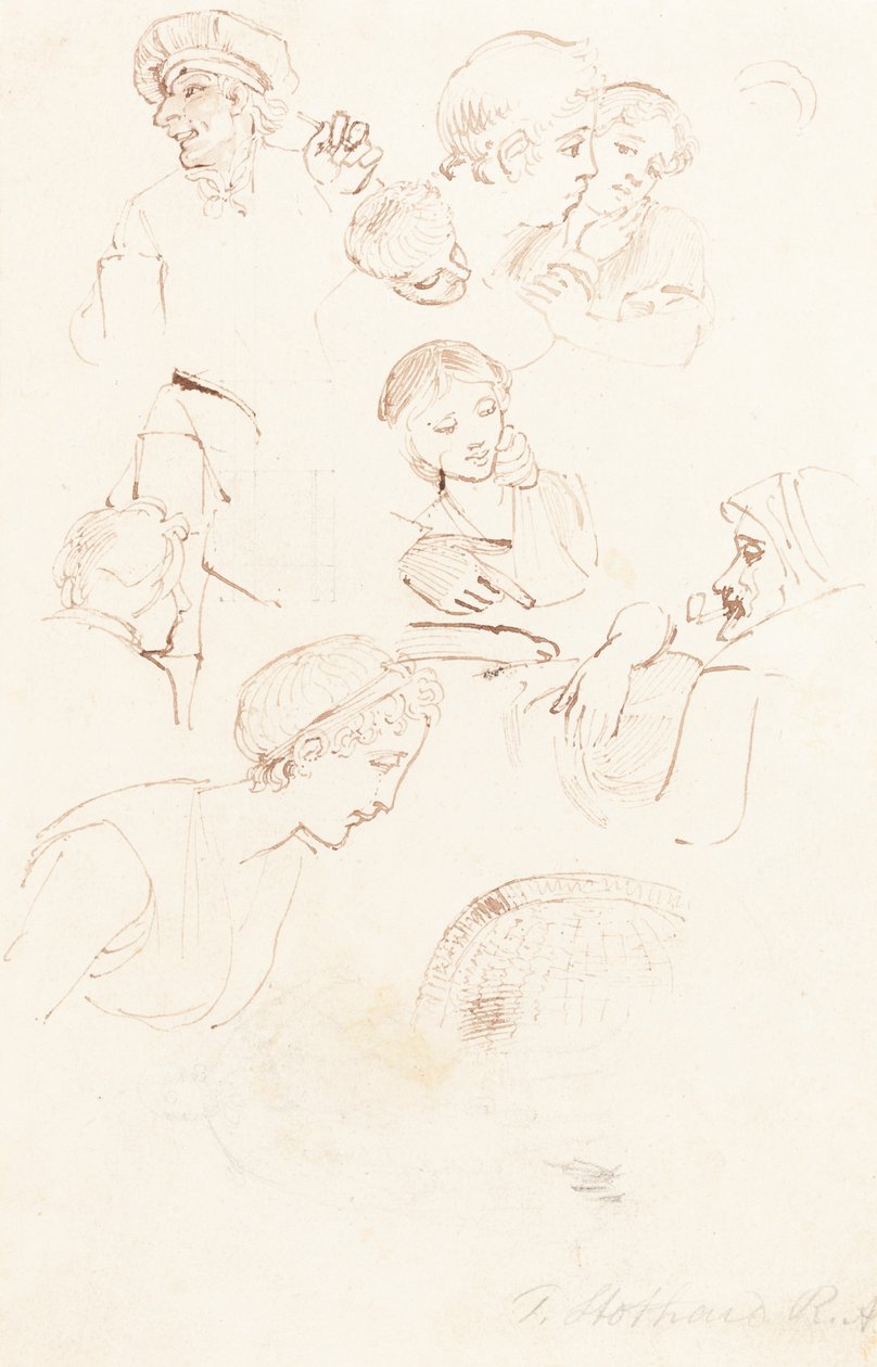 Sheet of Studies by Thomas Stothard