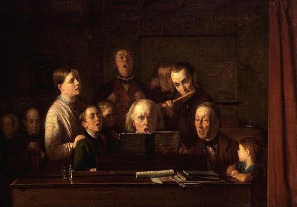 Practising for a Village Concert by Thomas Webster