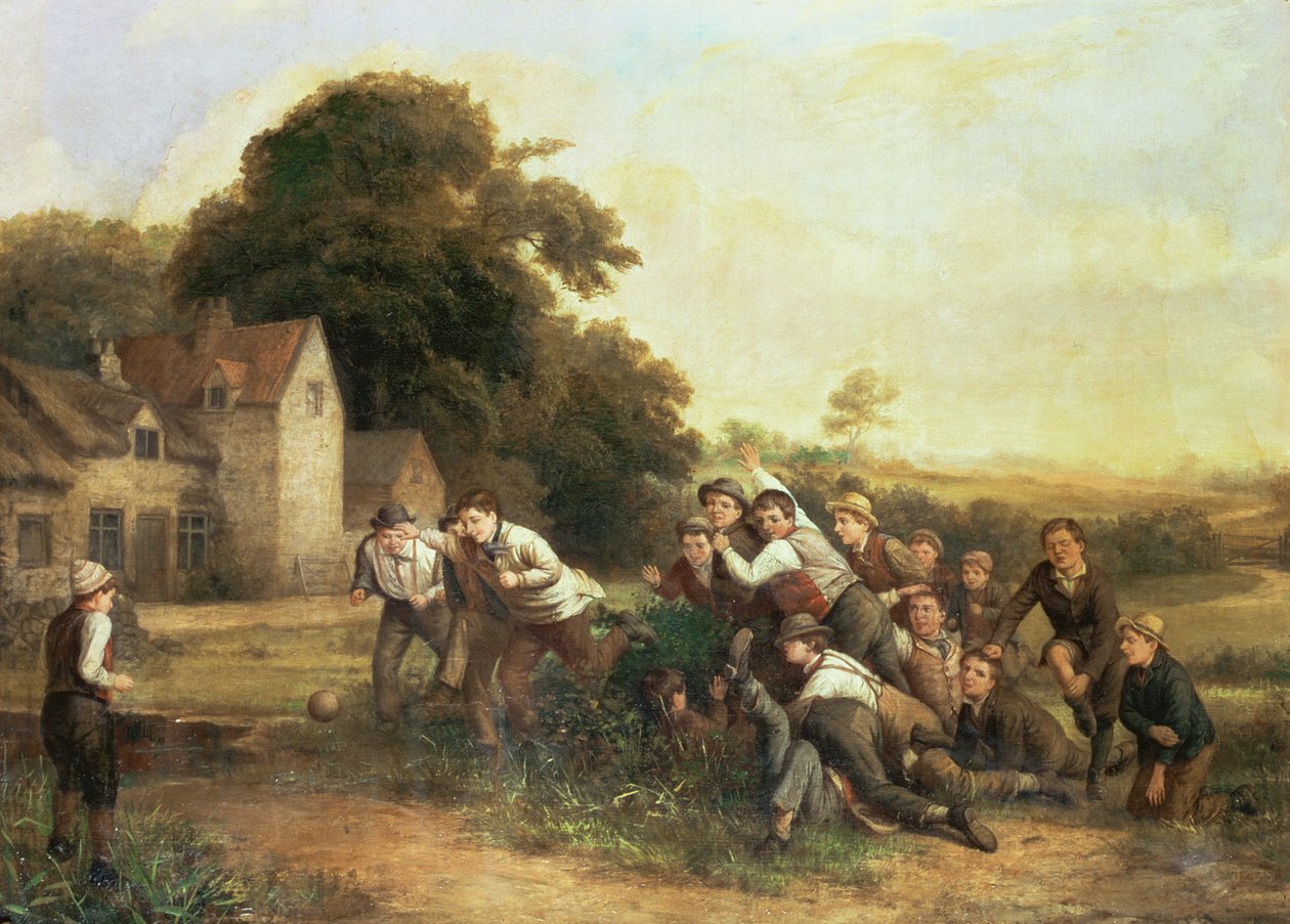 The Football Game by Thomas Webster