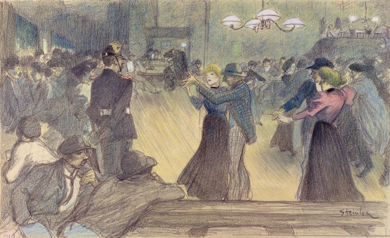 Ball in a Paris Suburb by Théophile Alexandre Steinlen