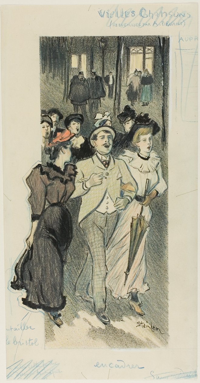 Old Songs by Théophile Alexandre Pierre Steinlen