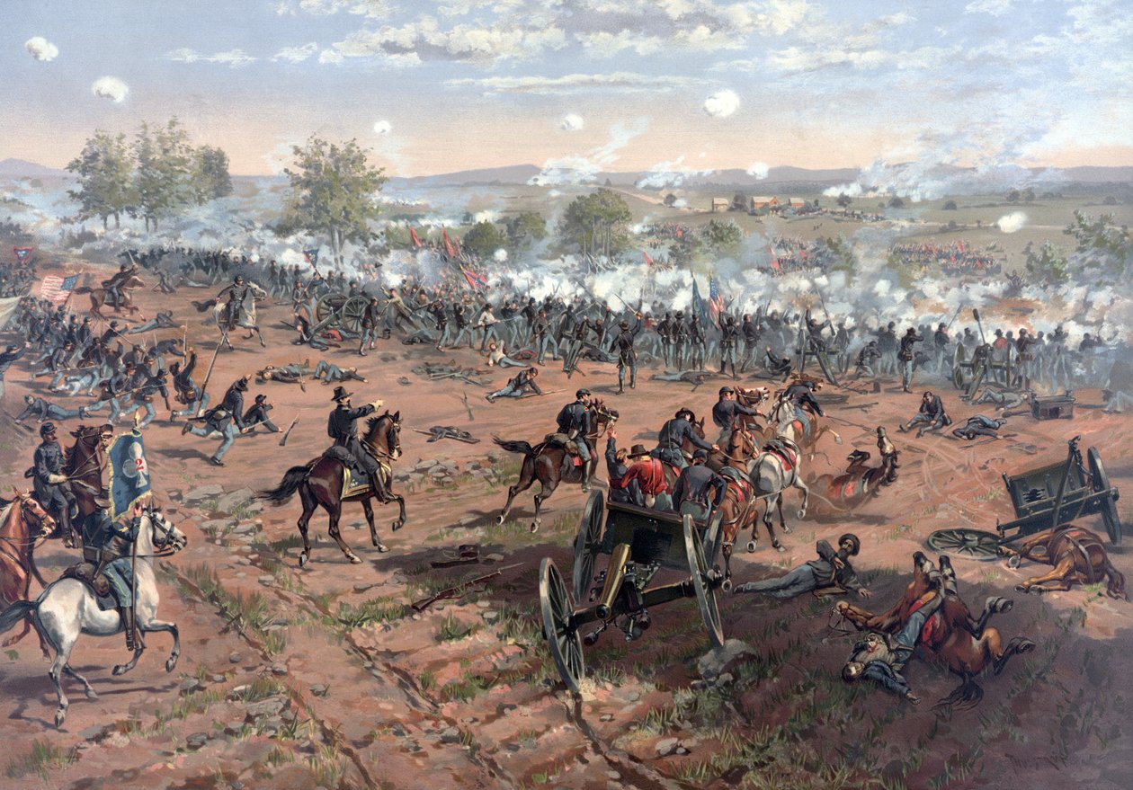 Battle of Gettysburg by Thure de Thulstrup