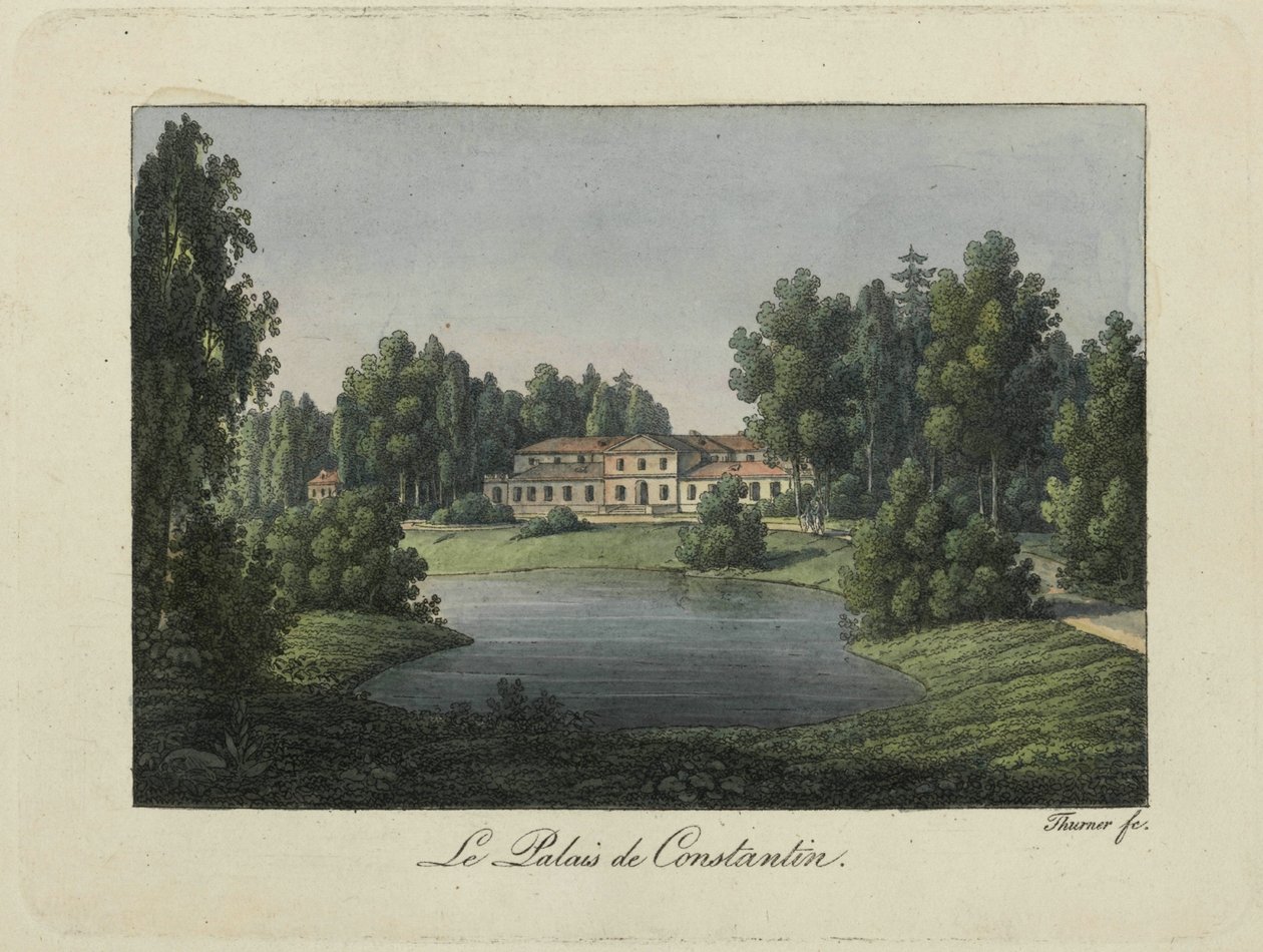 View of the Constantine Palace in Pavlovsk by Thurner