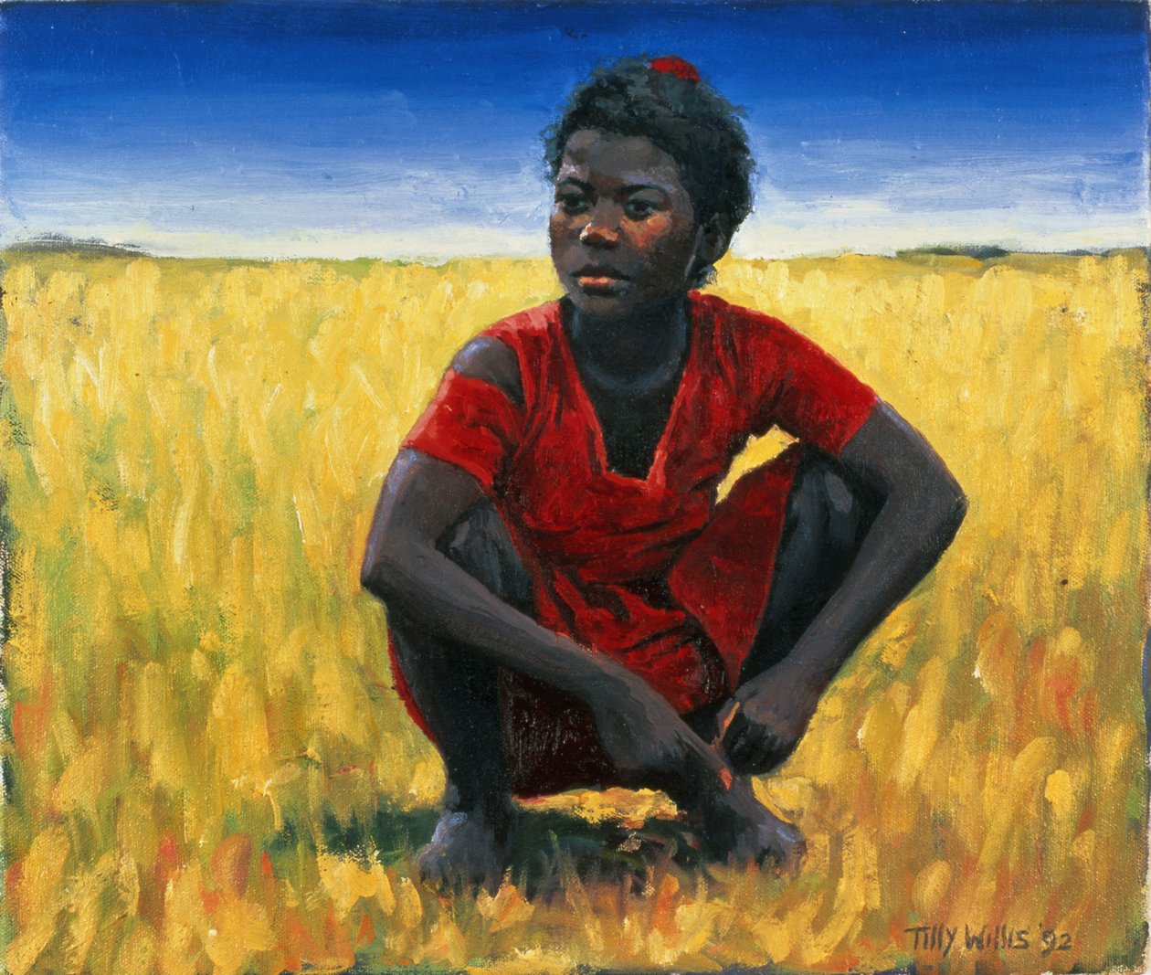 Girl in Red, 1992 by Tilly Willis