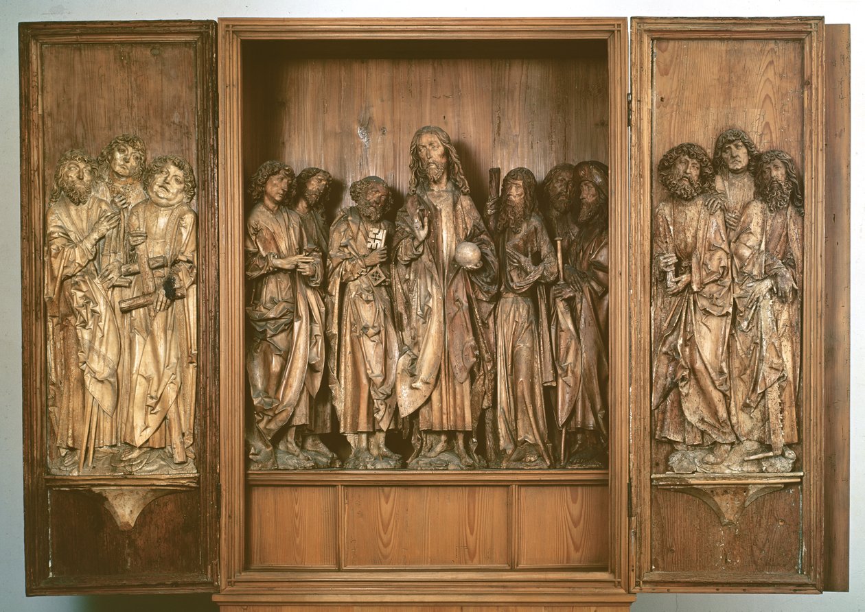 Windsheim Triptych depicting Christ with the twelve apostles by Tilman Riemenschneider