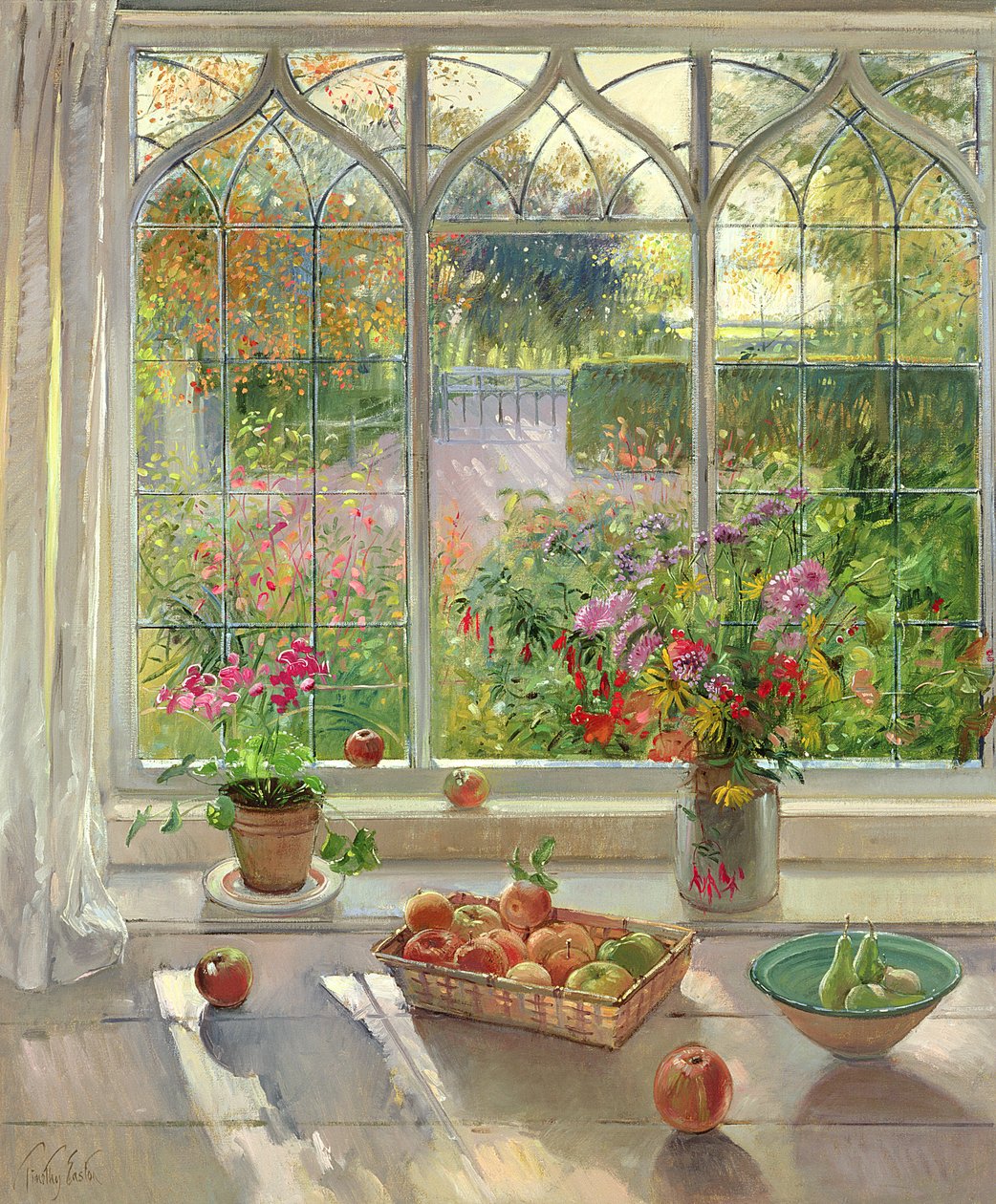 Autumn Fruit and Flowers, 2001 by Timothy Easton