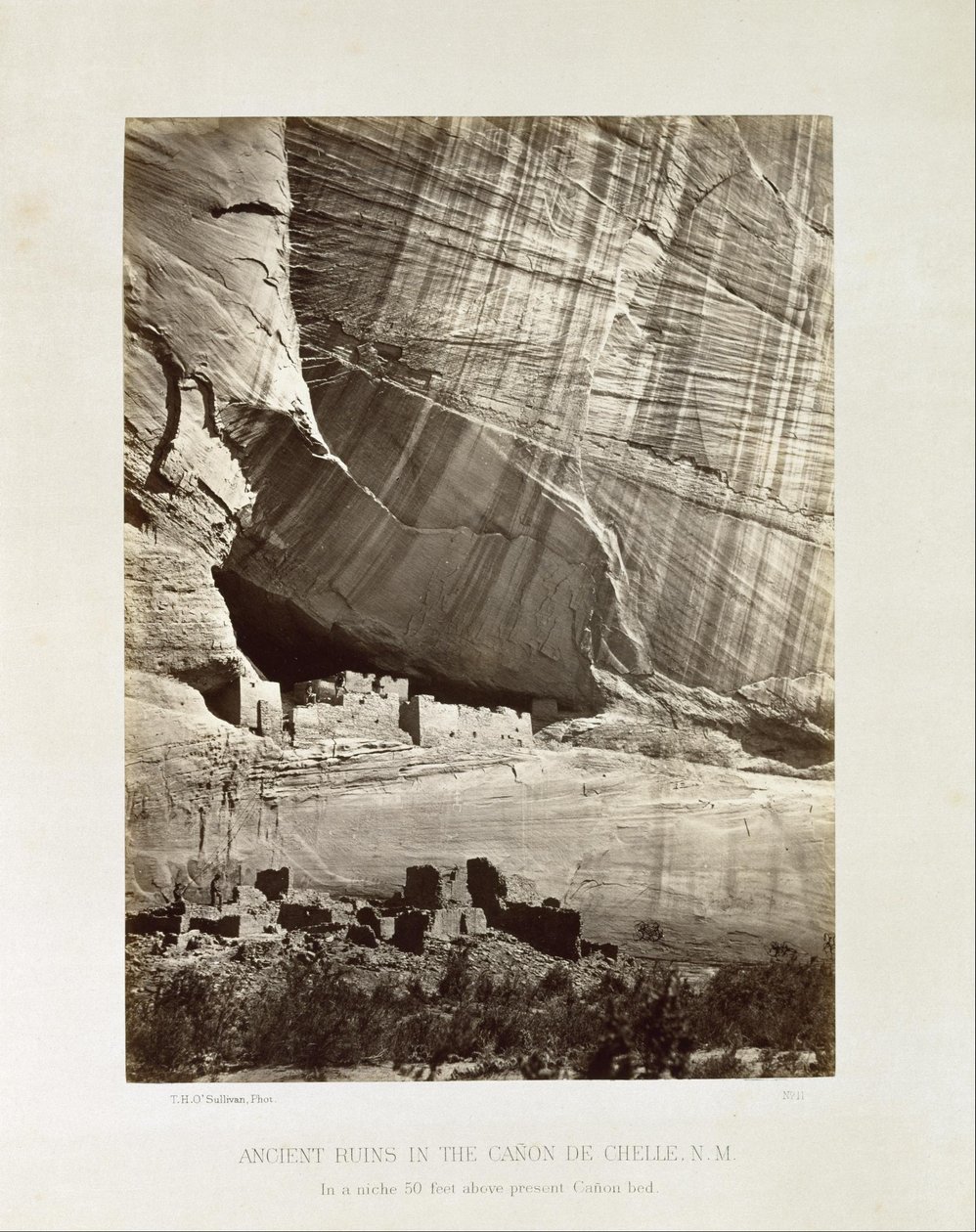 Ancient Ruins in the Canyon de Chelle, N.M. (Territory) by Timothy H. OSullivan