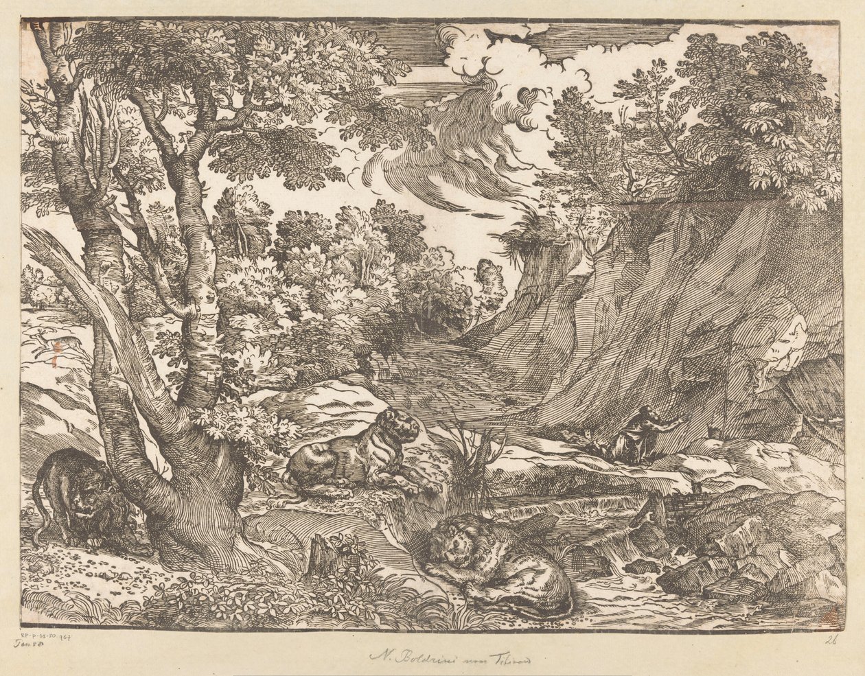 Landscape with Saint Jerome by Titiaan