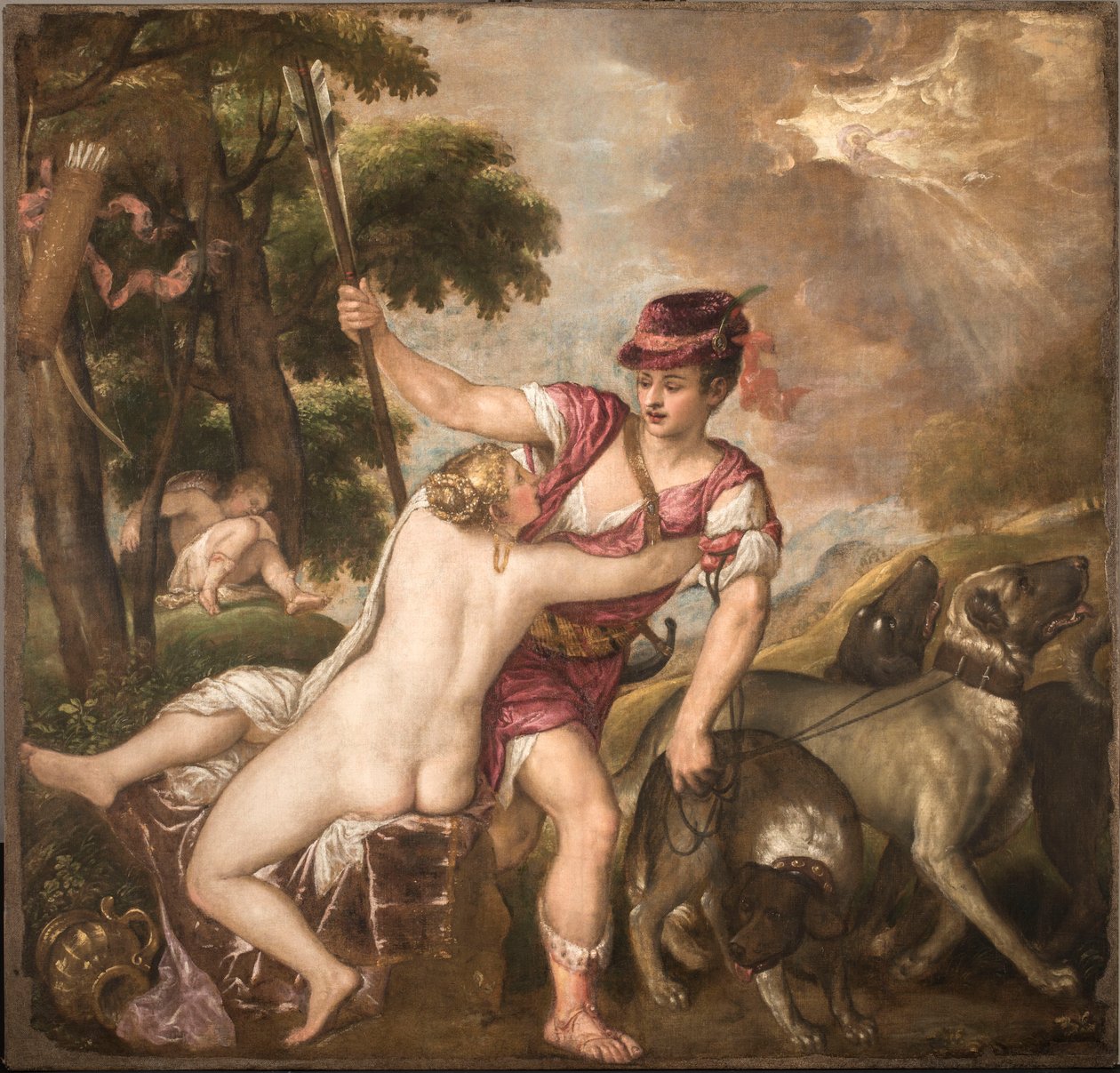 Venus and Adonis by Titian