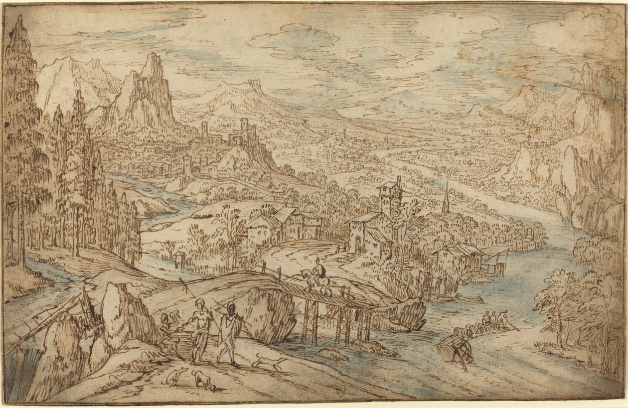 River Landscape by Tobias Verhaecht