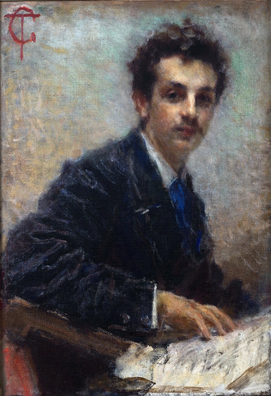 Portrait of the Composer Benedetto Junck by Tranquillo Cremona