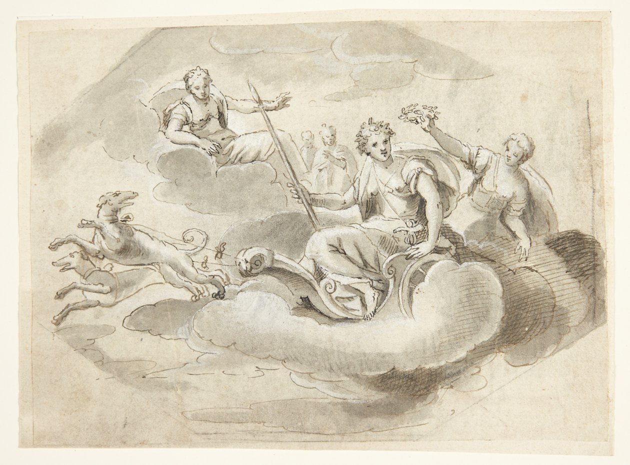 Allegory with Philomelus(?) by Ubekendt