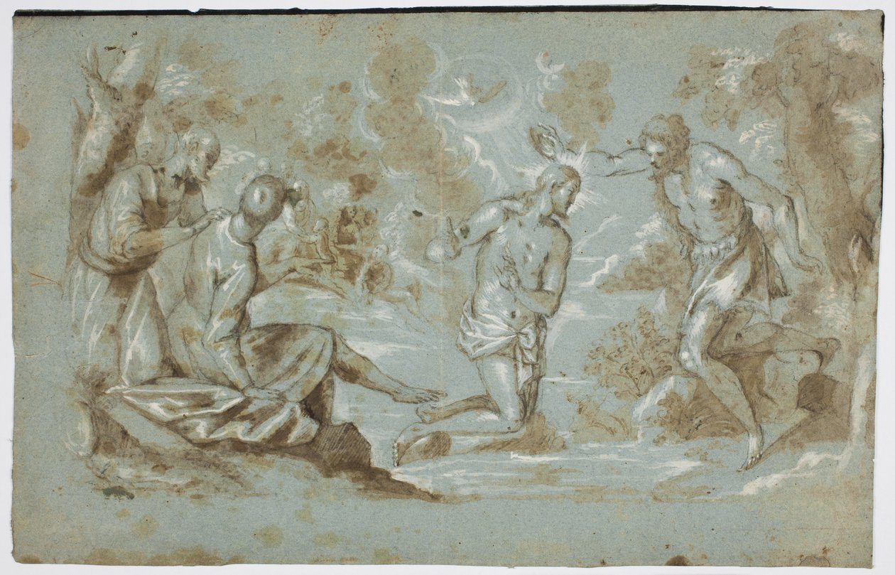 The Baptism of Christ by Ubekendt Ubekendt