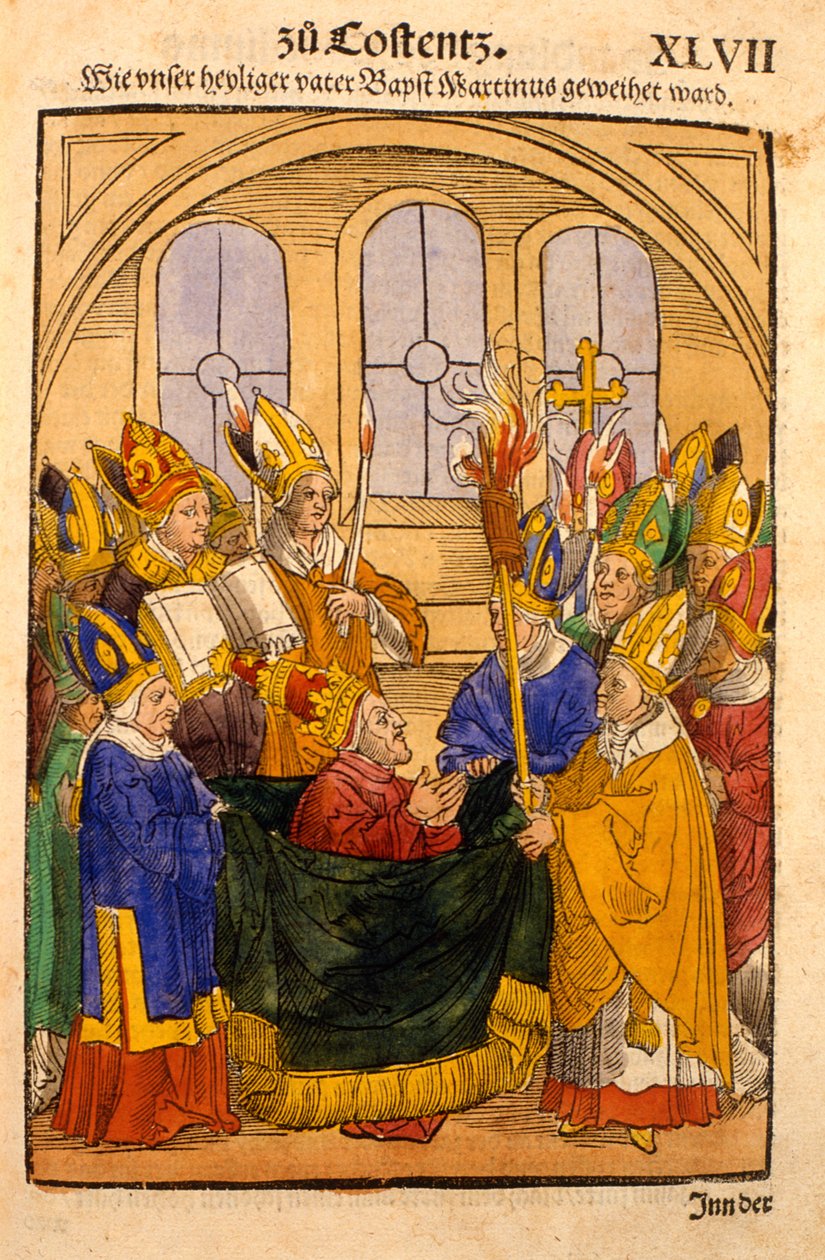 Martin V is Installed as Pope at the Council of Constance, from 