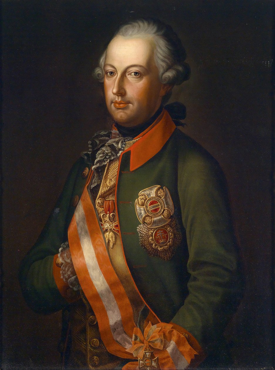 Emperor Joseph II in Uniform with Order Decorations by Unbekannt Unbekannt