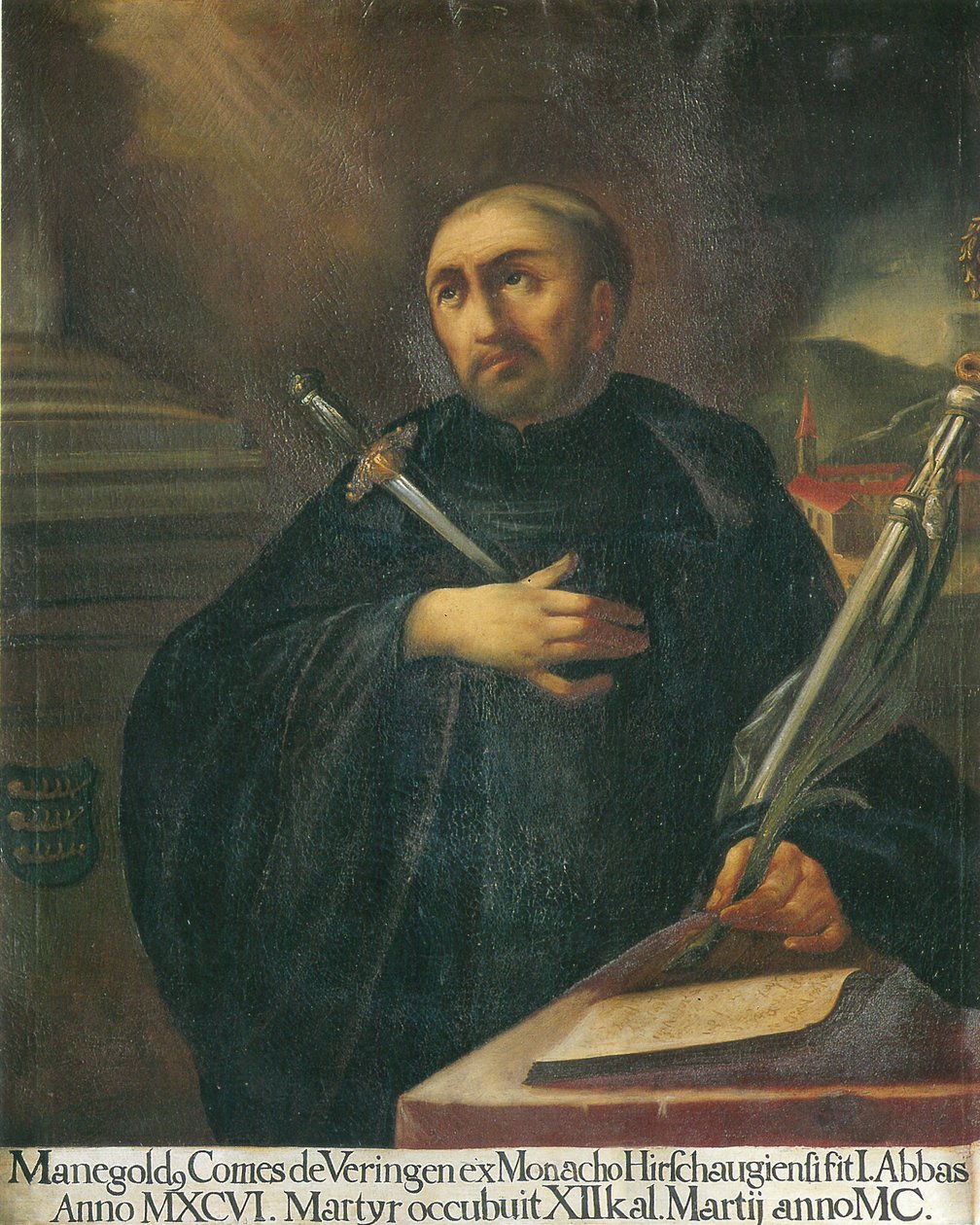 Portrait from a Series of 48 Abbot Portraits in the Marienkapelle of the Monastery Church Isny by Unbekannt Unbekannt