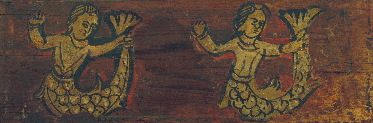 Ceiling Panel with Mermaids by Unbekannt Unbekannt