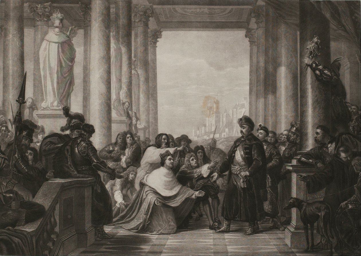 Count Wilczek Pleading John III Sobieski to Relief Vienna by Unbekannt Unbekannt