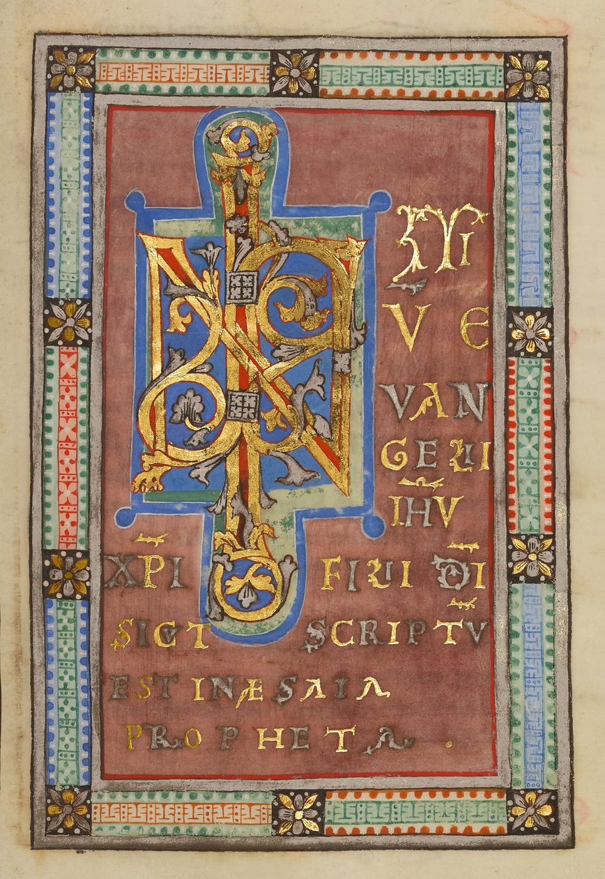 Decorated Incipit Page by Unbekannt Unbekannt