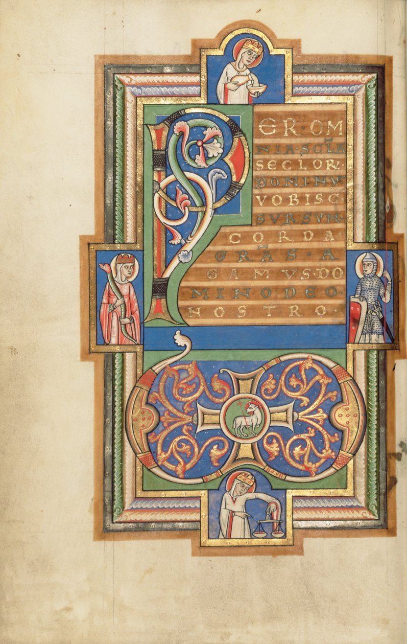 Decorated Incipit Page with a VD Monogram by Unbekannt Unbekannt