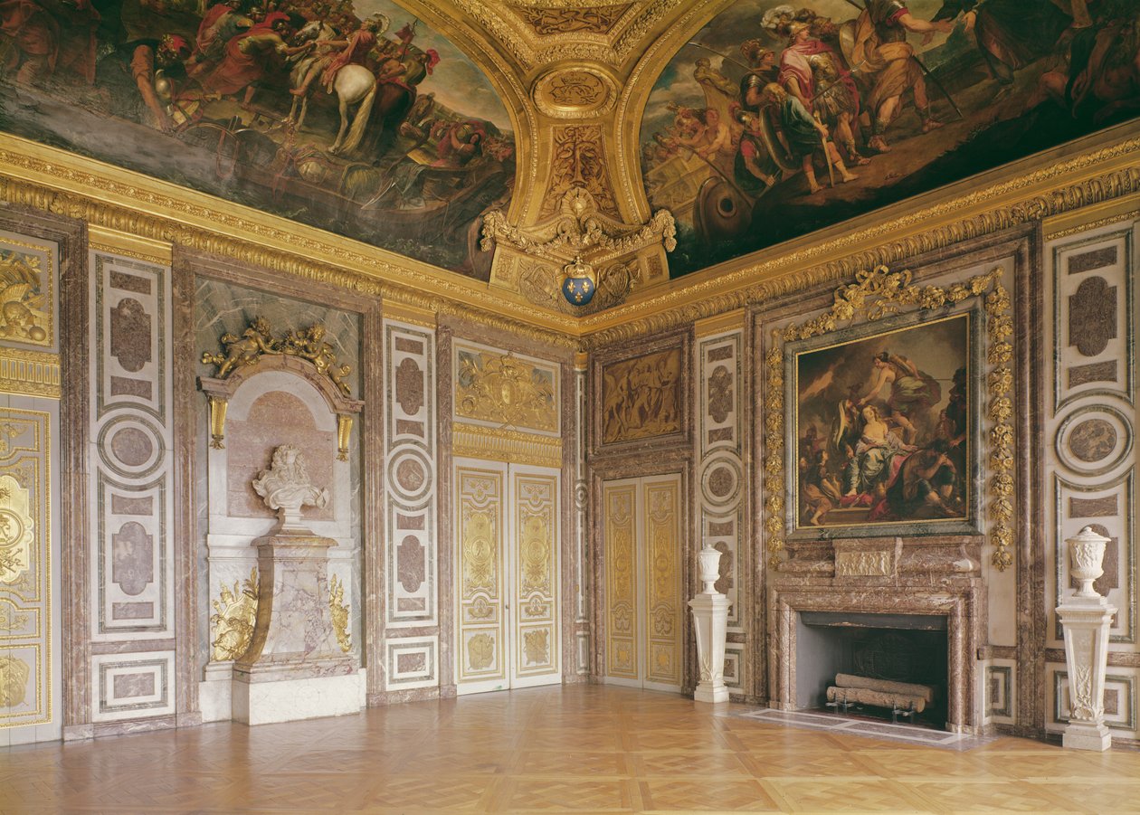 Interior View of The Château of Versailles (the salon of Diane) by Unbekannt Unbekannt