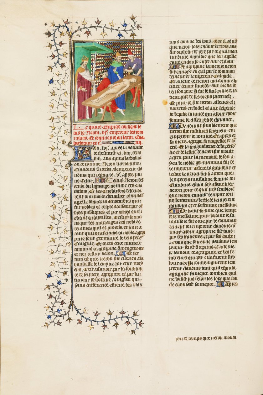Nero Pauses for a Drink during the Mutilation of His Mother
