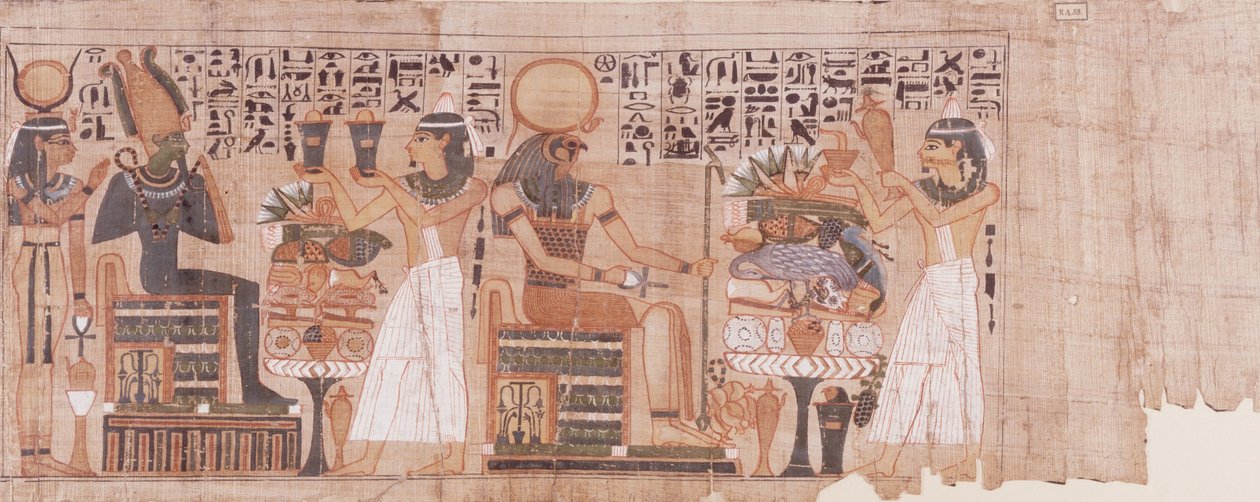 Papyrus with Offering by Unbekannt Unbekannt