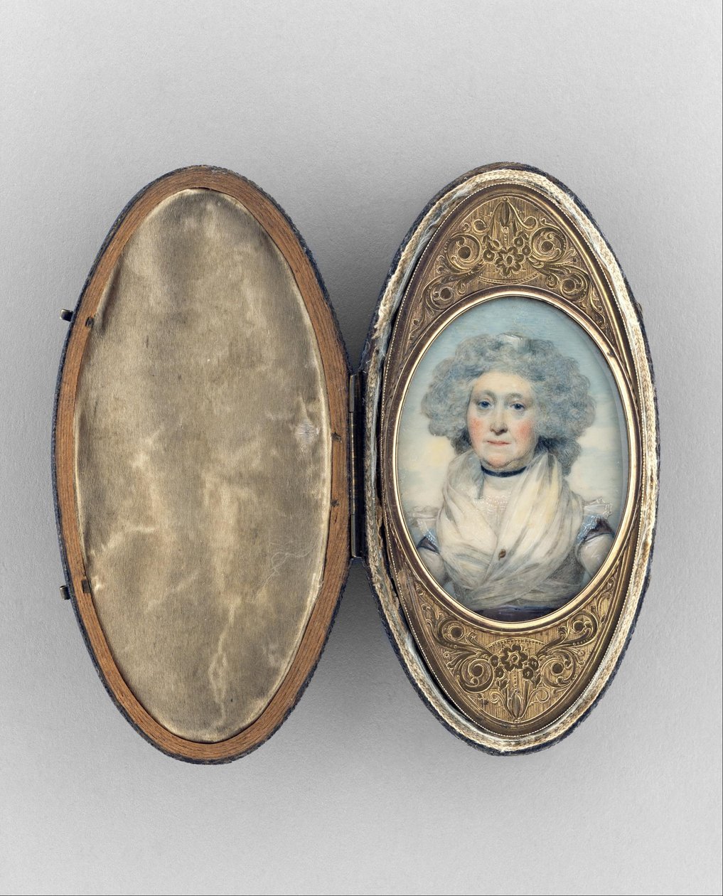 Patch Box with Portrait of a Woman by Unbekannt Unbekannt