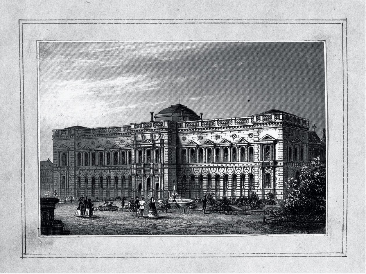 The Semper Gallery in Dresden by Unbekannt Unbekannt