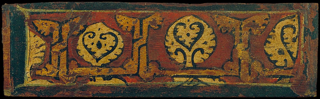 Small coffered ceiling panel with plant motifs by Unbekannt Unbekannt