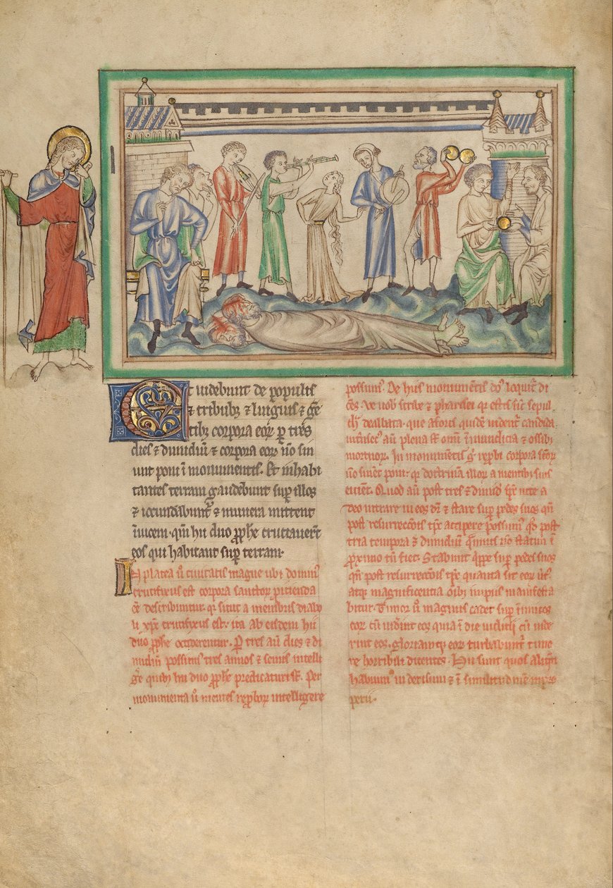 The Unburied Bodies of the Two Witnesses and the Rejoicing People by Unbekannt Unbekannt