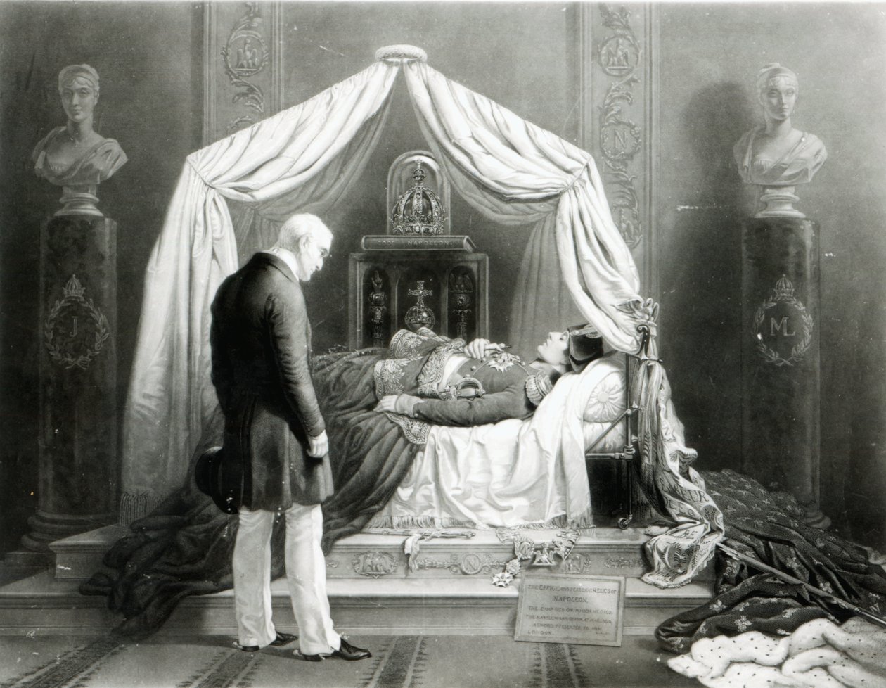The wax model of the Duke of Wellington gazing at Napoleon by Unbekannt Unbekannt