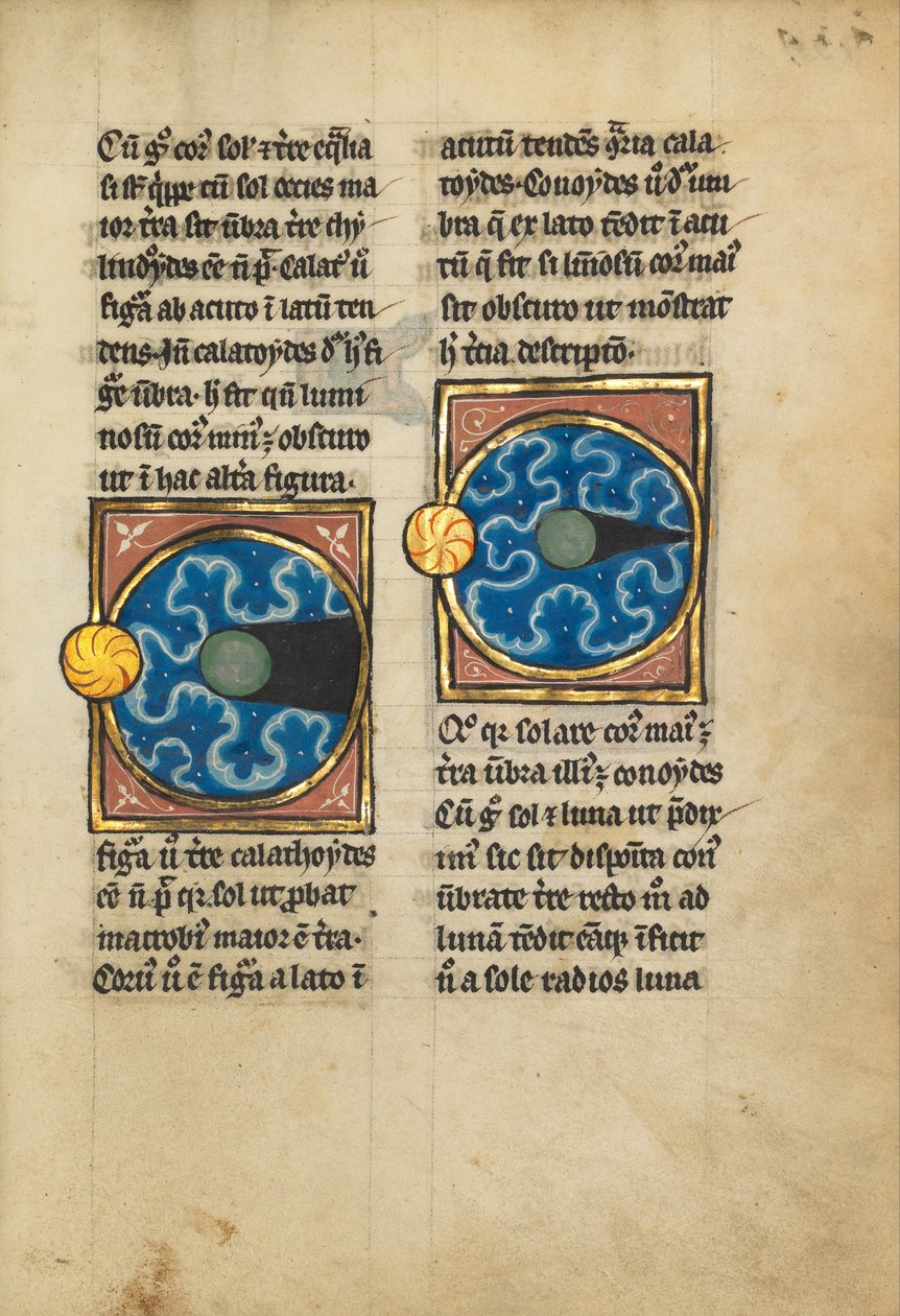 Two Diagrams with the Sun and the Moon by Unbekannt Unbekannt