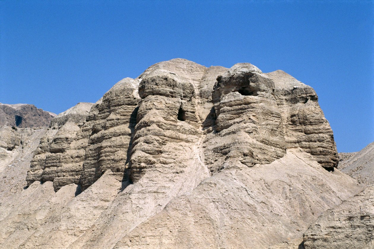 View of the Qumran Caves, Where the Dead Sea Scrolls Were Discovered by Unbekannt Unbekannt
