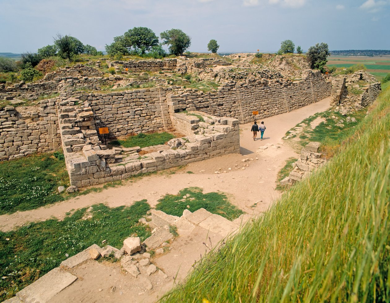 View of the ruins by Unbekannt Unbekannt