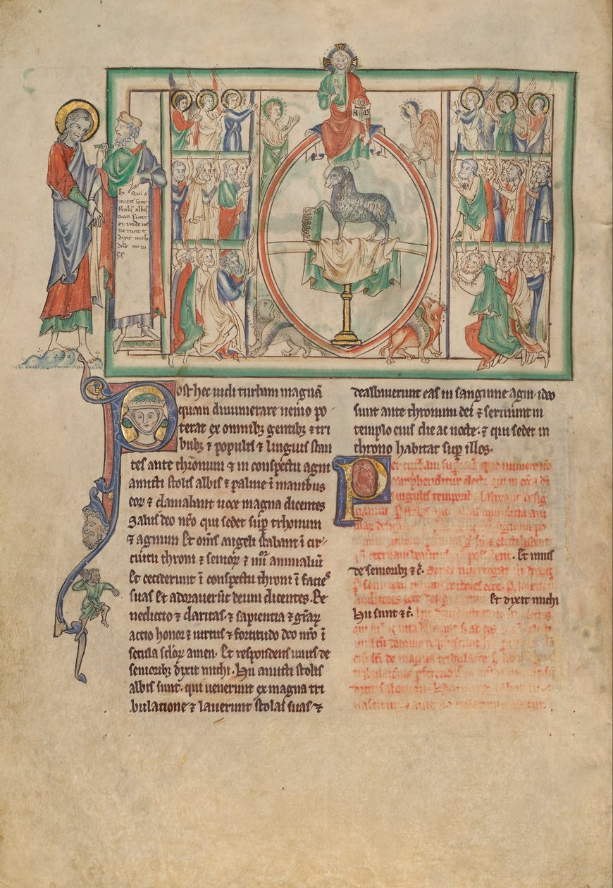 The Adoration of the Lord and of the Lamb by the Chosen by Unbekannt Unbekannt