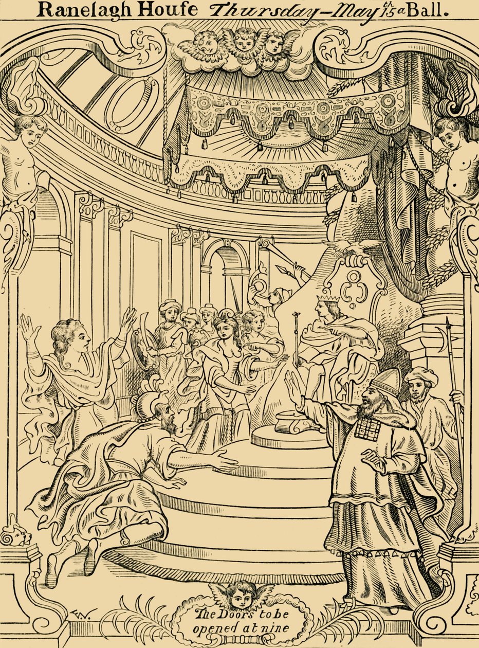 A Card of Invitation to Ranelagh by Unbekannt